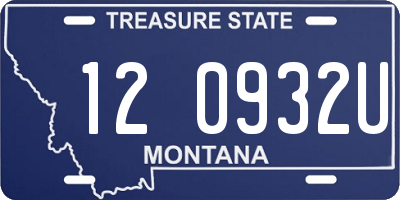 MT license plate 120932U