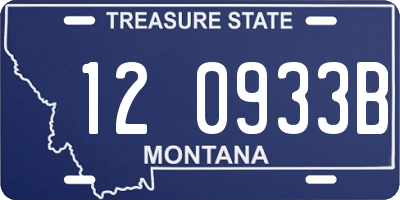 MT license plate 120933B
