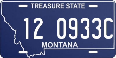 MT license plate 120933C