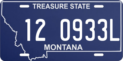MT license plate 120933L