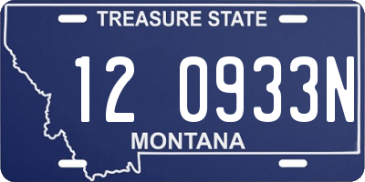 MT license plate 120933N
