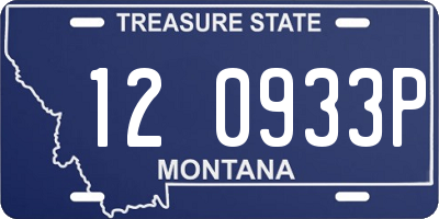 MT license plate 120933P