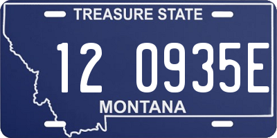 MT license plate 120935E