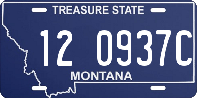 MT license plate 120937C
