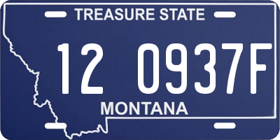 MT license plate 120937F