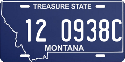 MT license plate 120938C