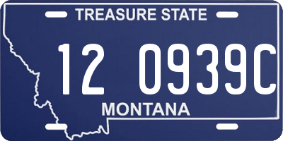 MT license plate 120939C