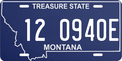 MT license plate 120940E