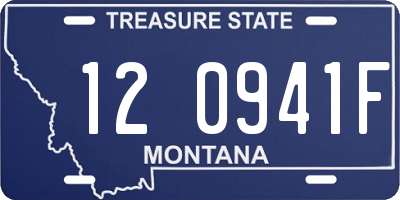 MT license plate 120941F