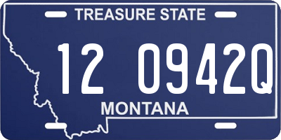 MT license plate 120942Q
