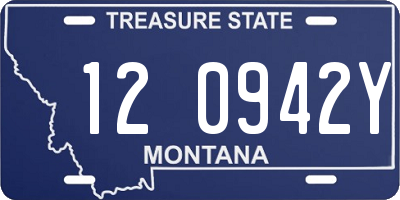 MT license plate 120942Y