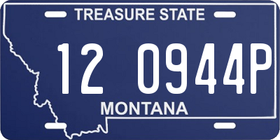 MT license plate 120944P