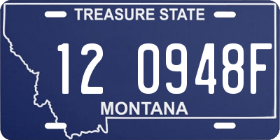 MT license plate 120948F