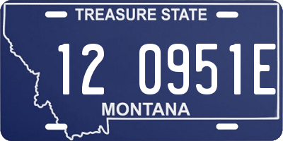 MT license plate 120951E