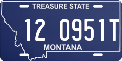 MT license plate 120951T