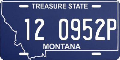 MT license plate 120952P