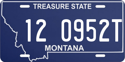 MT license plate 120952T