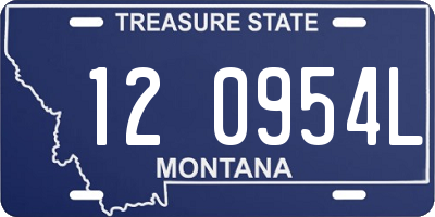 MT license plate 120954L