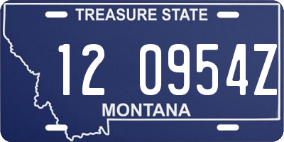 MT license plate 120954Z