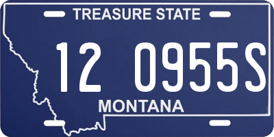 MT license plate 120955S