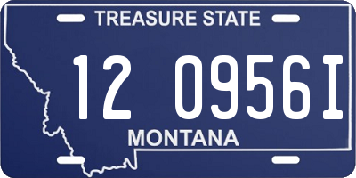 MT license plate 120956I