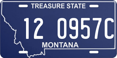 MT license plate 120957C