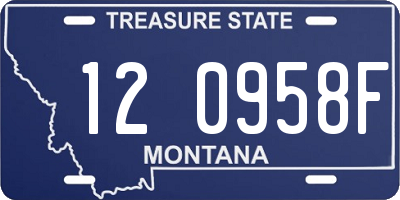MT license plate 120958F