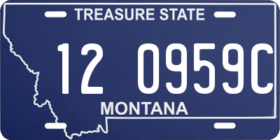 MT license plate 120959C