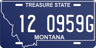 MT license plate 120959G