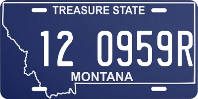 MT license plate 120959R