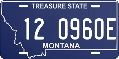 MT license plate 120960E