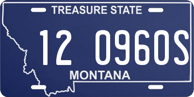 MT license plate 120960S