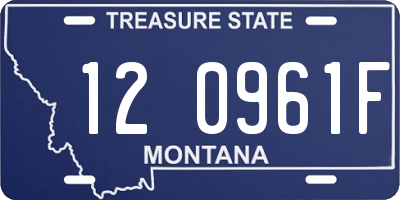 MT license plate 120961F