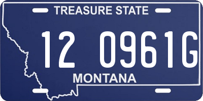 MT license plate 120961G