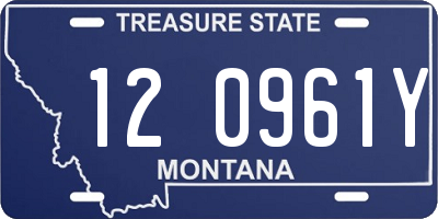MT license plate 120961Y