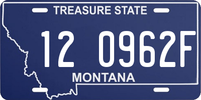 MT license plate 120962F
