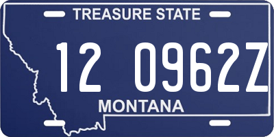 MT license plate 120962Z