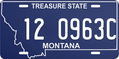MT license plate 120963C