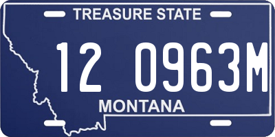 MT license plate 120963M