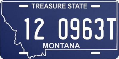 MT license plate 120963T