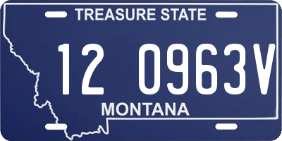 MT license plate 120963V