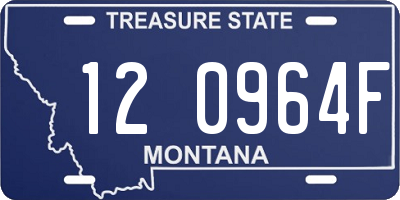 MT license plate 120964F