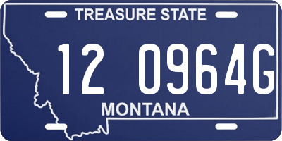 MT license plate 120964G