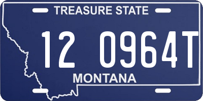 MT license plate 120964T