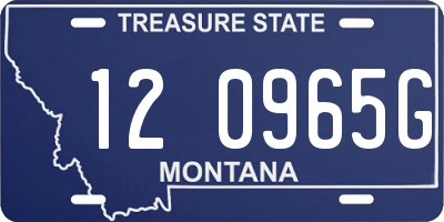 MT license plate 120965G