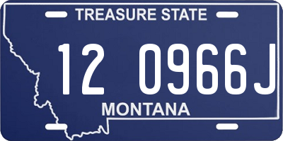 MT license plate 120966J