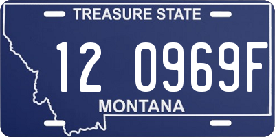 MT license plate 120969F