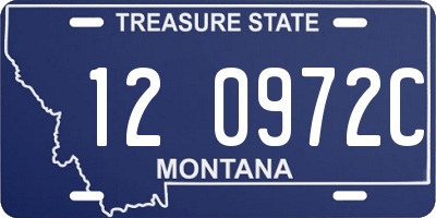 MT license plate 120972C