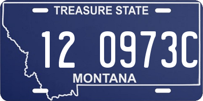 MT license plate 120973C