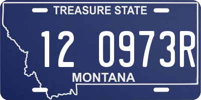 MT license plate 120973R